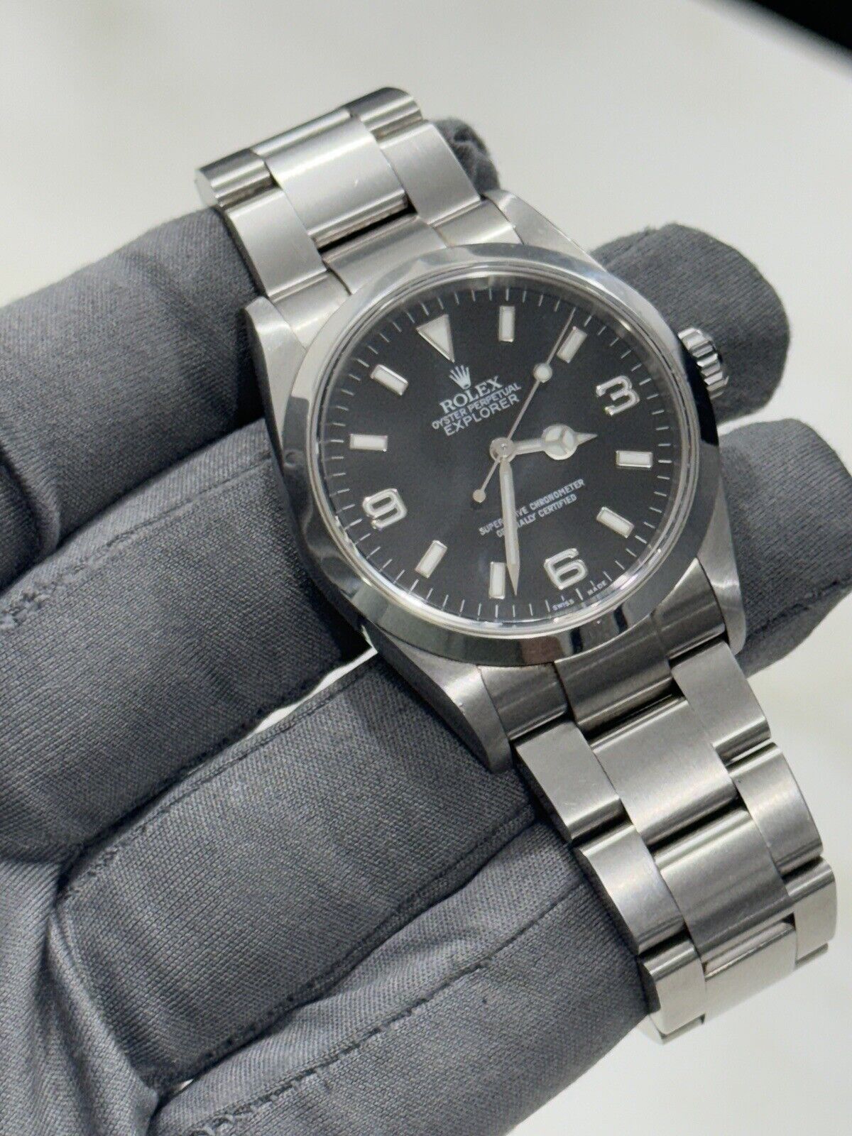 2005 Rolex Explorer I 114270 Men's Automatic 36mm Steel Black Dial Watch