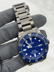 2017 Tudor Pelagos Titanium 42mm Watch Blue Dial 25600TB Automatic Dive Watch