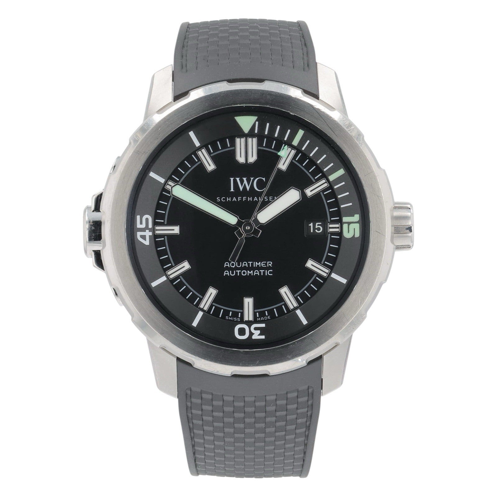 IWC Aquatimer Stainless Steel Black Dial 42mm Automatic Men’s Watch IW329001