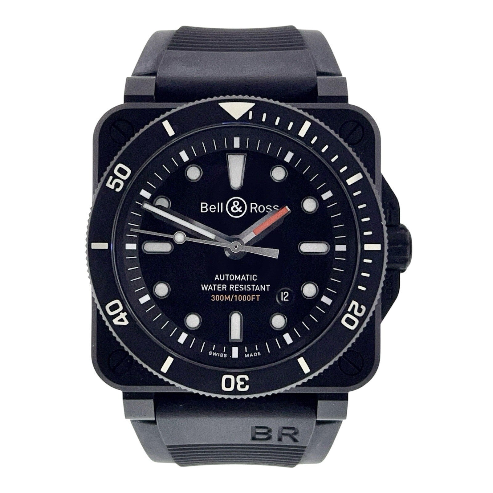 Bell & Ross Ceramic Black Dial 42mm Automatic Movement Men’s Watch BR03-92-D-C