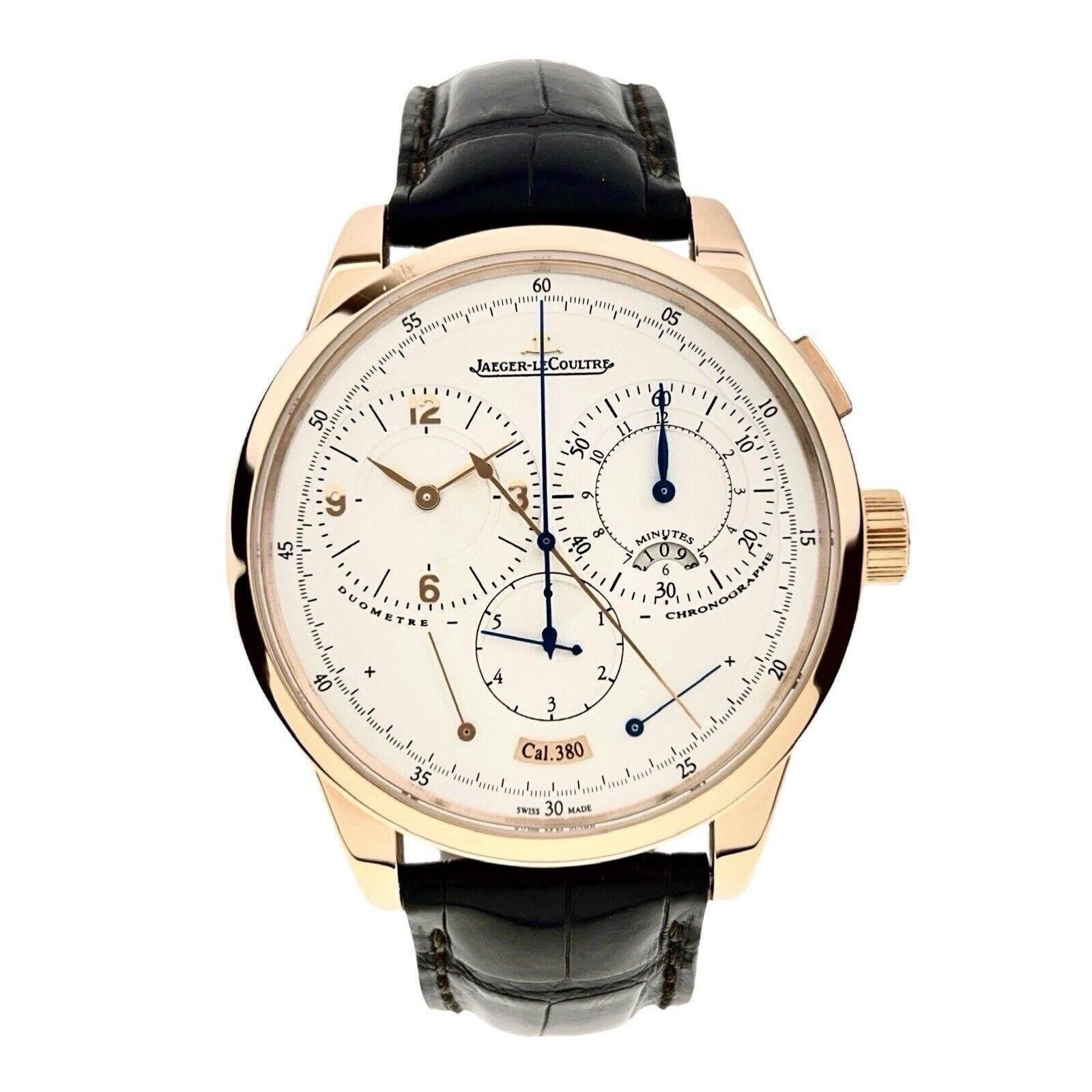 Jaeger LeCoultre Duometre 18k Rose Gold 42mm Manual Wind Men s Watch Q Birmingham Luxury Watches