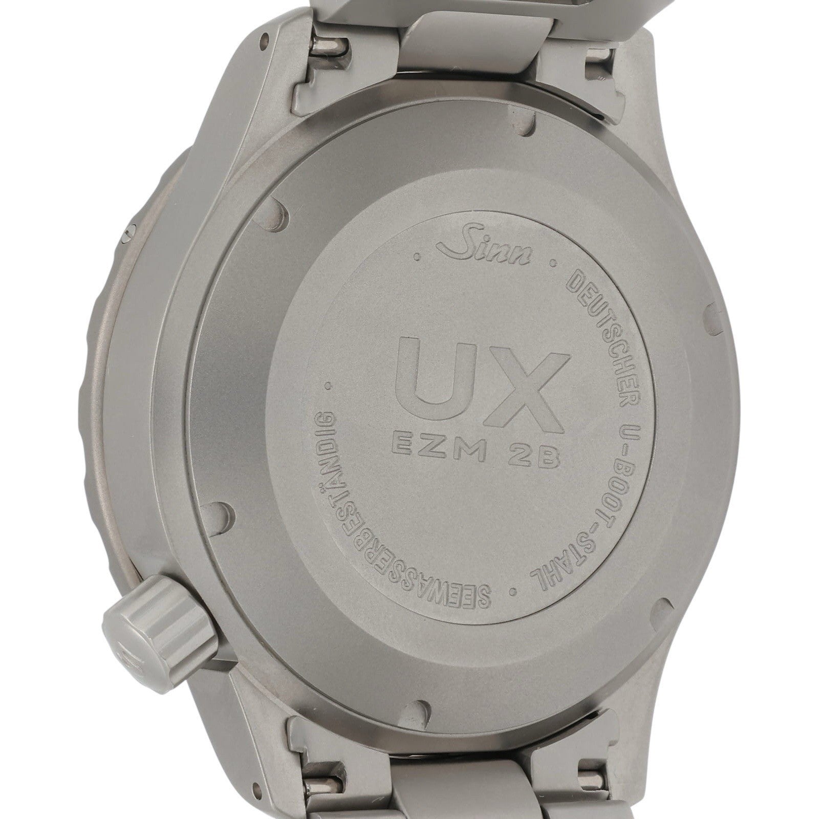 Sinn UX-T EZM Stainless Steel Black Dial 44mm Quartz Watch Men’s Watch EZM 2B
