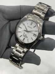 2016 Grand Seiko Spring Drive Snowflake Titanium 41mm Watch SBGA011 W/ Paper