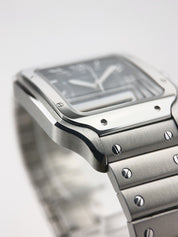 2022 Cartier Santos 40mm Blue Dial Steel Watch WSSA0030  - Box And Papers