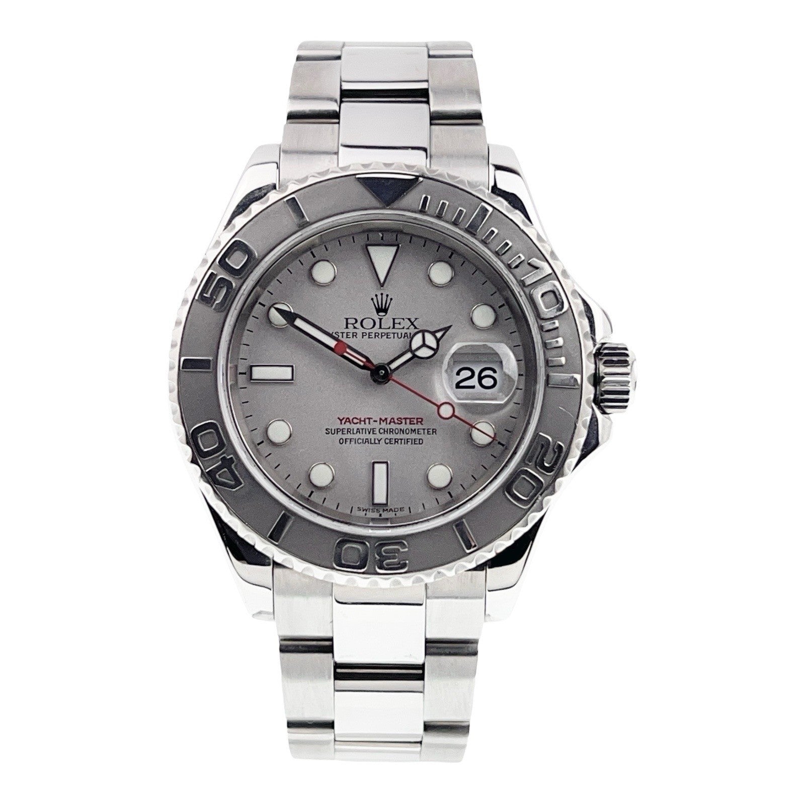 Rolex Yacht-Master Stainless Steel Silver Dial 40mm Automatic Men’s Watch 16622