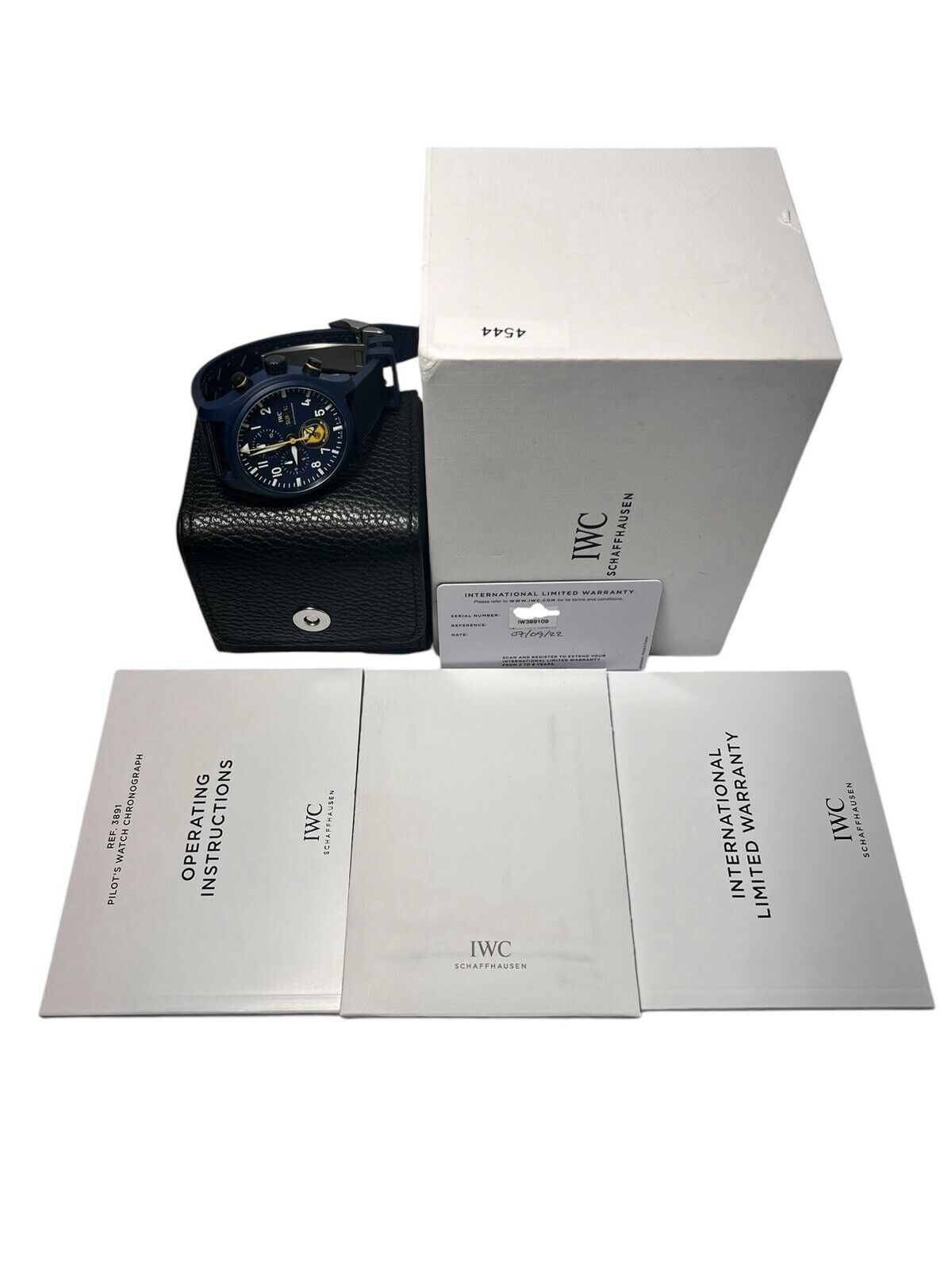 2022 IWC Blue Angels Edition Chronograph IW389109 Blue Dial Watch - Box/Papers