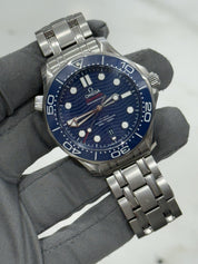 2022 Omega Seamaster Date 300m Diver Blue Ceramic Watch 210.30.42.20.03.001