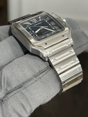 2022 Cartier Santos Steel Blue Dial Large Automatic Men’s Watch WSSA0030