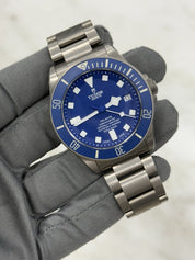 2020 Tudor Pelagos Titanium 42mm Watch Blue Dial 25600TB Automatic Dive Watch
