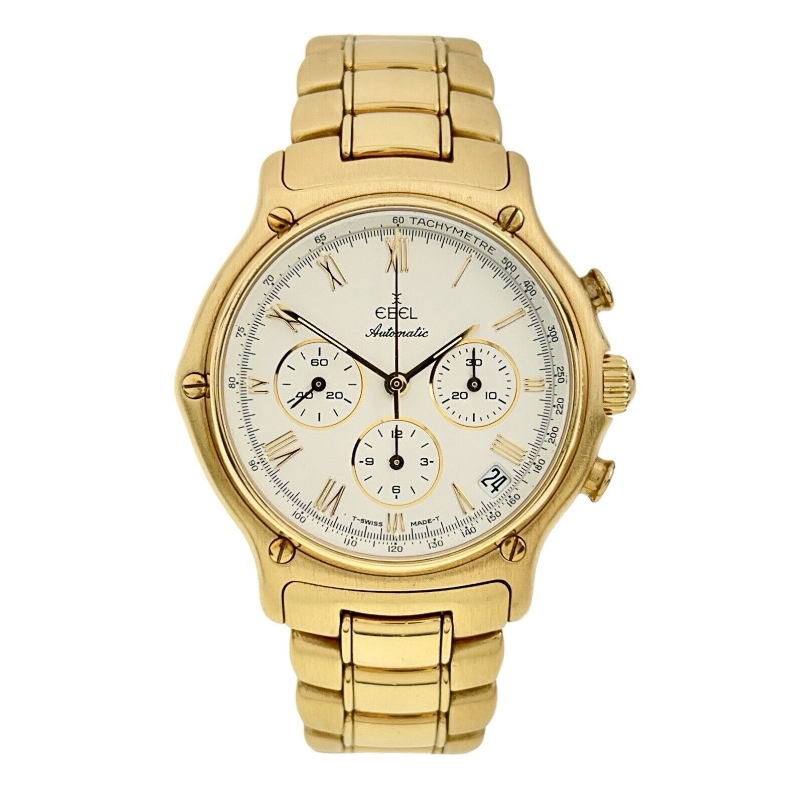 Ebel 1911 18k Yellow Gold Chronograph 38mm Automatic Men's Watch