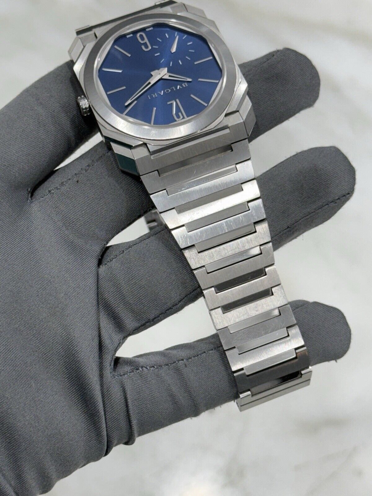 2017 Bulgari Octo Finissimo Steel Blue 40mm Automatic Men’s Watch BGO 40 XT