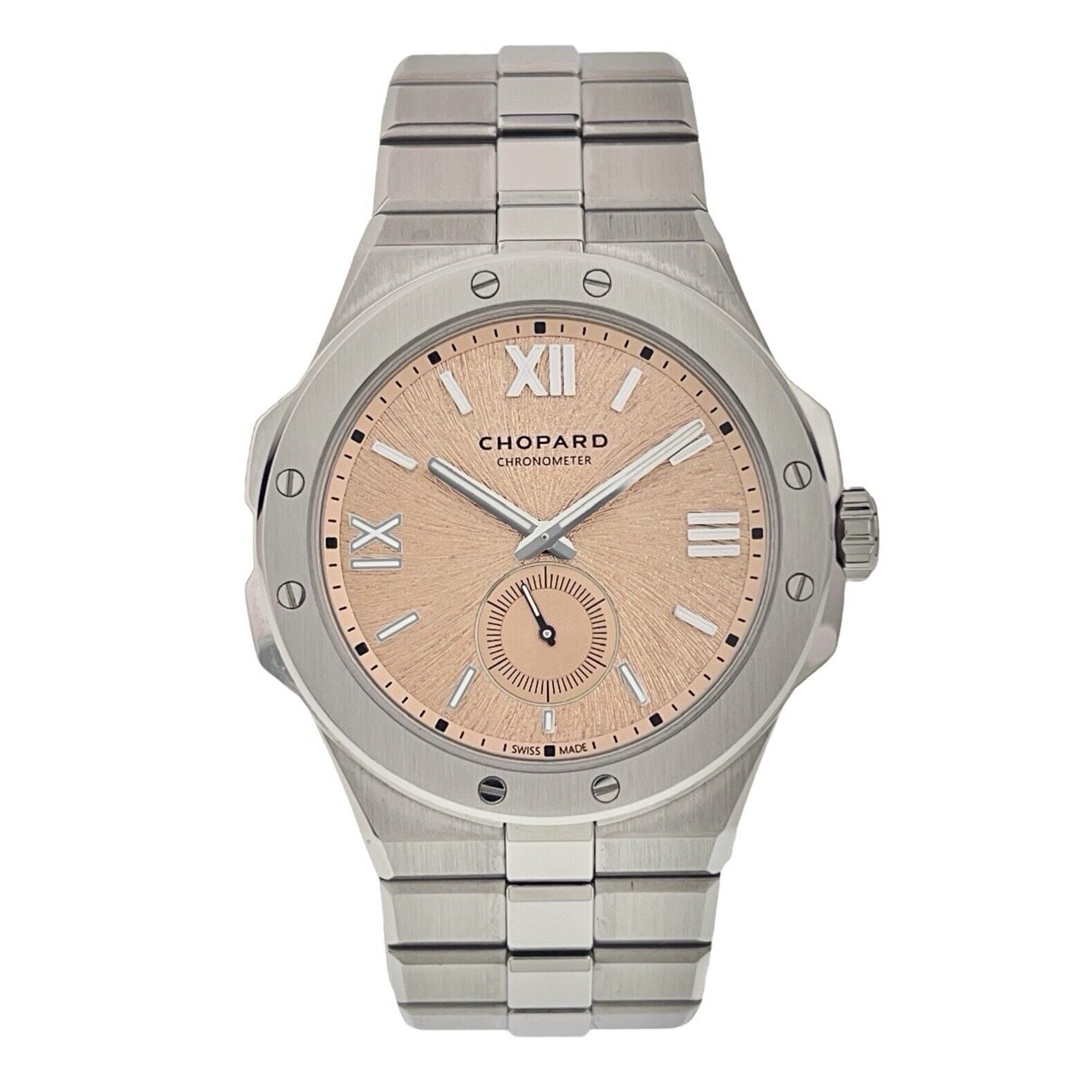 Chopard Alpine Eagle Steel Salmon Dial 41mm Automatic Men's Watch