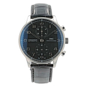 IWC Portuguese Stainless Steel Black Dial 41mm Automatic Men’s Watch IW371447