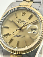 1981 Rolex Datejust 36mm Steel and Gold Automatic Jubilee Watch 16013