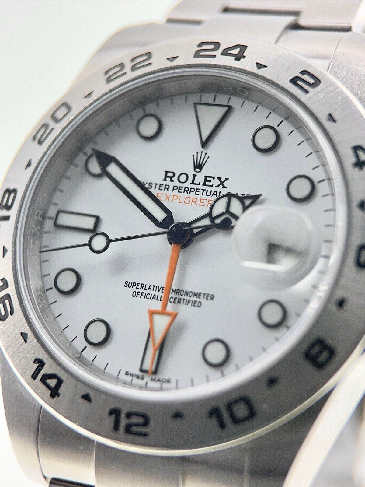 2018 Rolex Explorer II 216570 White Dial 42mm Automatic Men's Watch - Box/Papers