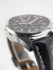 Breitling Bentley Barnato Steel Black Dial 49mm Automatic Mens Watch A25368