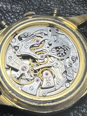 Vintage Gallet By Racine Excel-O-Graph 43mm Gold Tone Case Watch -PLEASE READ