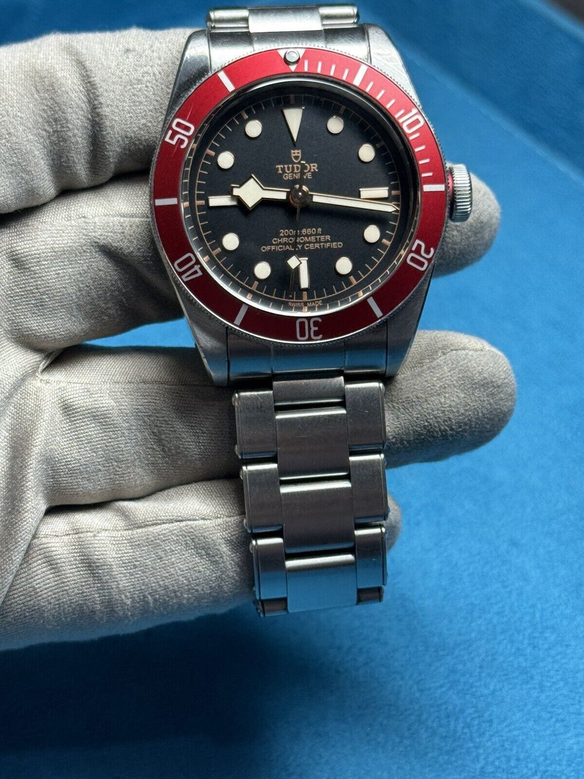 2018 Tudor Black Bay 41 Automatic Red Bezel Watch 79230R Watch - Box/Papers