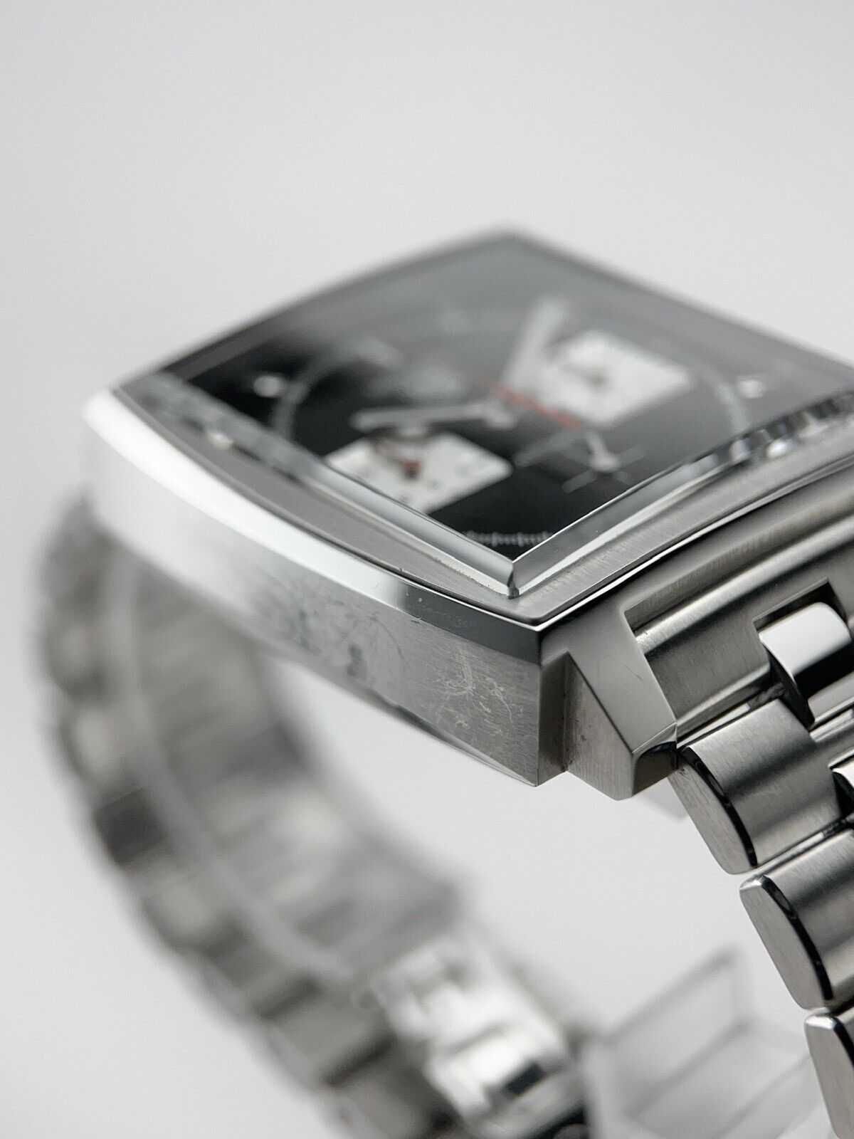 2022 TAG Heuer Monaco Black Automatic Men's Bracelet Watch - CBL2113 W/ B&P