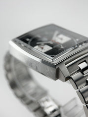 2022 TAG Heuer Monaco Black Automatic Men's Bracelet Watch - CBL2113 W/ B&P