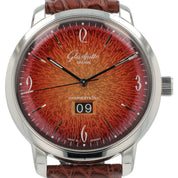 Glashutte Original Sixties Steel Red Dial 42mm Automatic Mens 2-39-47-09-02-04