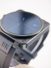 Bell & Ross Radar Stainless Steel Blue Dial 46mm Automatic Men's Watch BR01-92