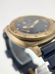 2021 Panerai Submersible Bronze Blue Dial 42mm Automatic Men's Watch PAM01074