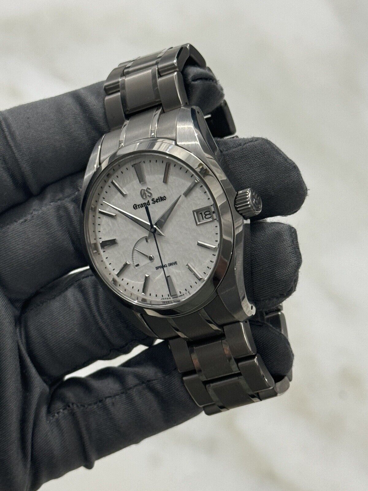 2020 Grand Seiko Spring Drive Snowflake Date 40mm Watch SBGA211 Titanium  - B/P