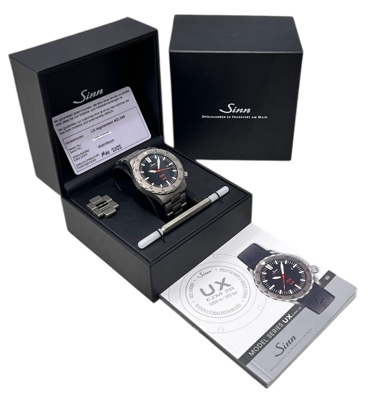 Steel Quartz 2022 Sinn UX EZM 2B