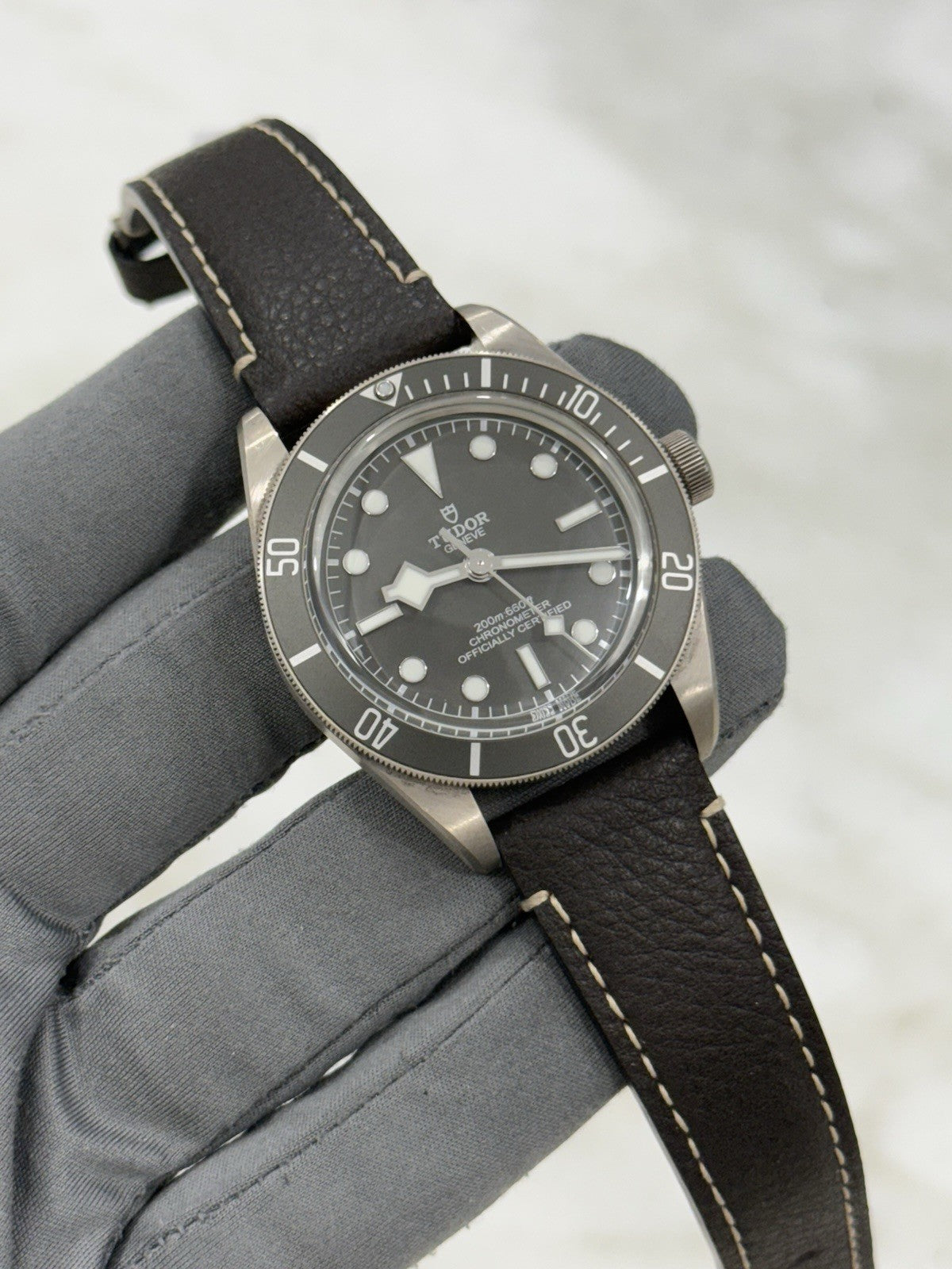 2021 Tudor Black Bay BB58 Grey Dial Men's Silver Watch 79010SG - Box+Papers