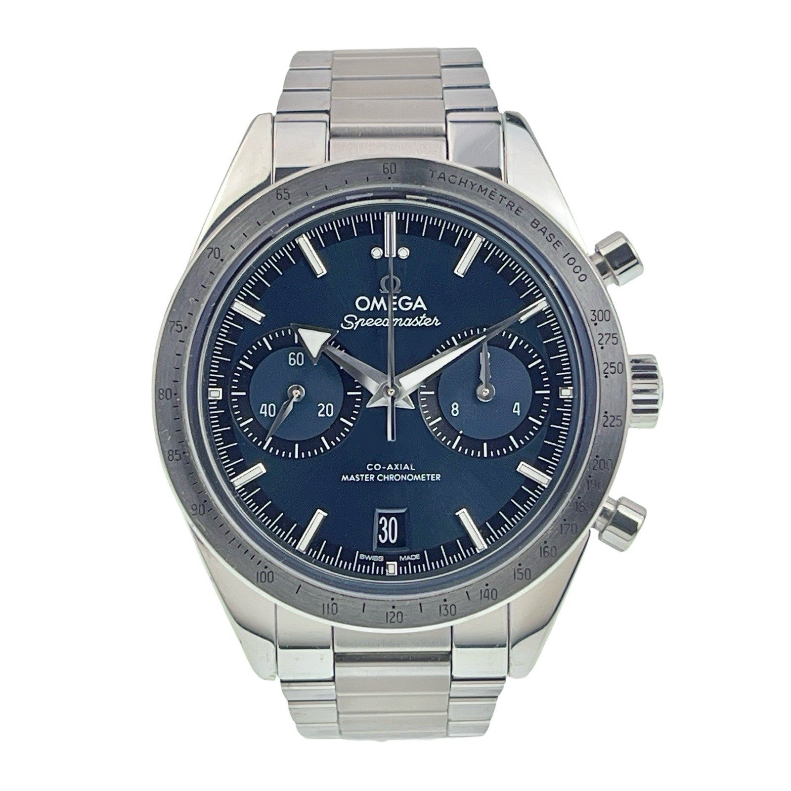 Omega Speedmaster Steel Blue Dial 40.5mm Manual Wind Watch 332.10.41.51.03.001
