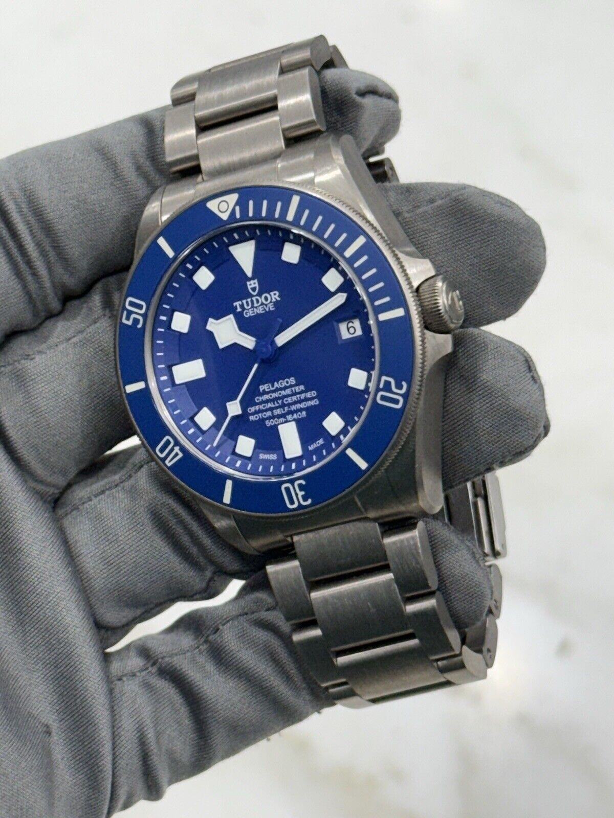 2021 Tudor Pelagos BLUE Titanium 42mm 25600TB Automatic Dive Date Watch