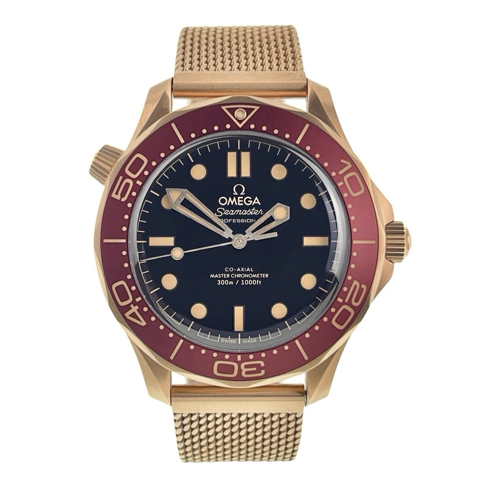Omega Seamaster Bronze Gold Black Dial 42mm Automatic Mens 210.90.42.20.01.003