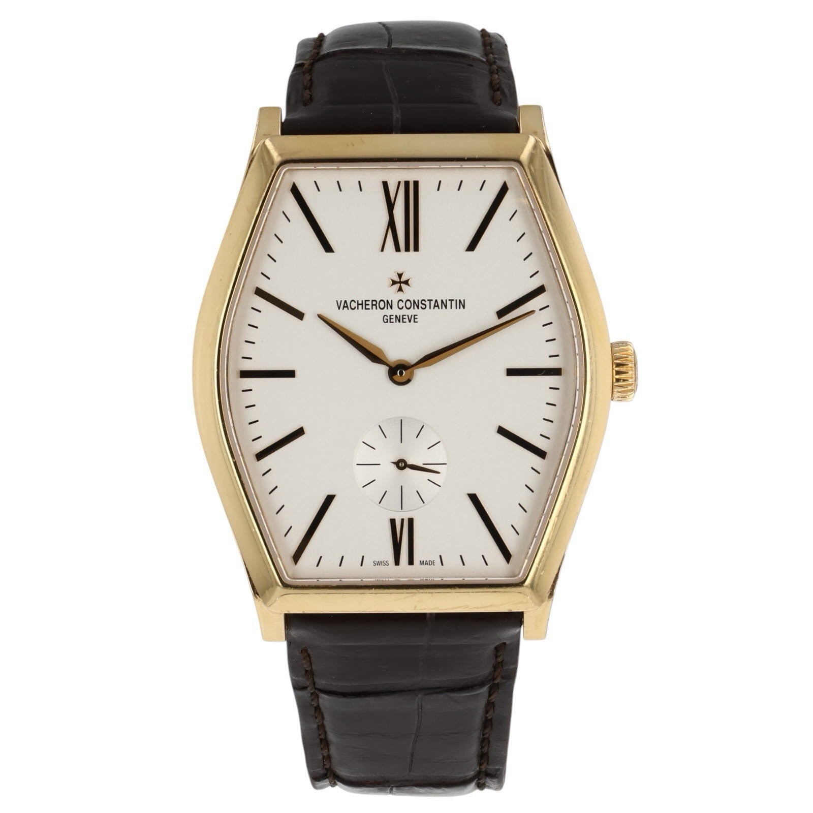 Vacheron Constantin Malte 18k Rose Gold 36.7mm Silver Dial Manual Watch 82230