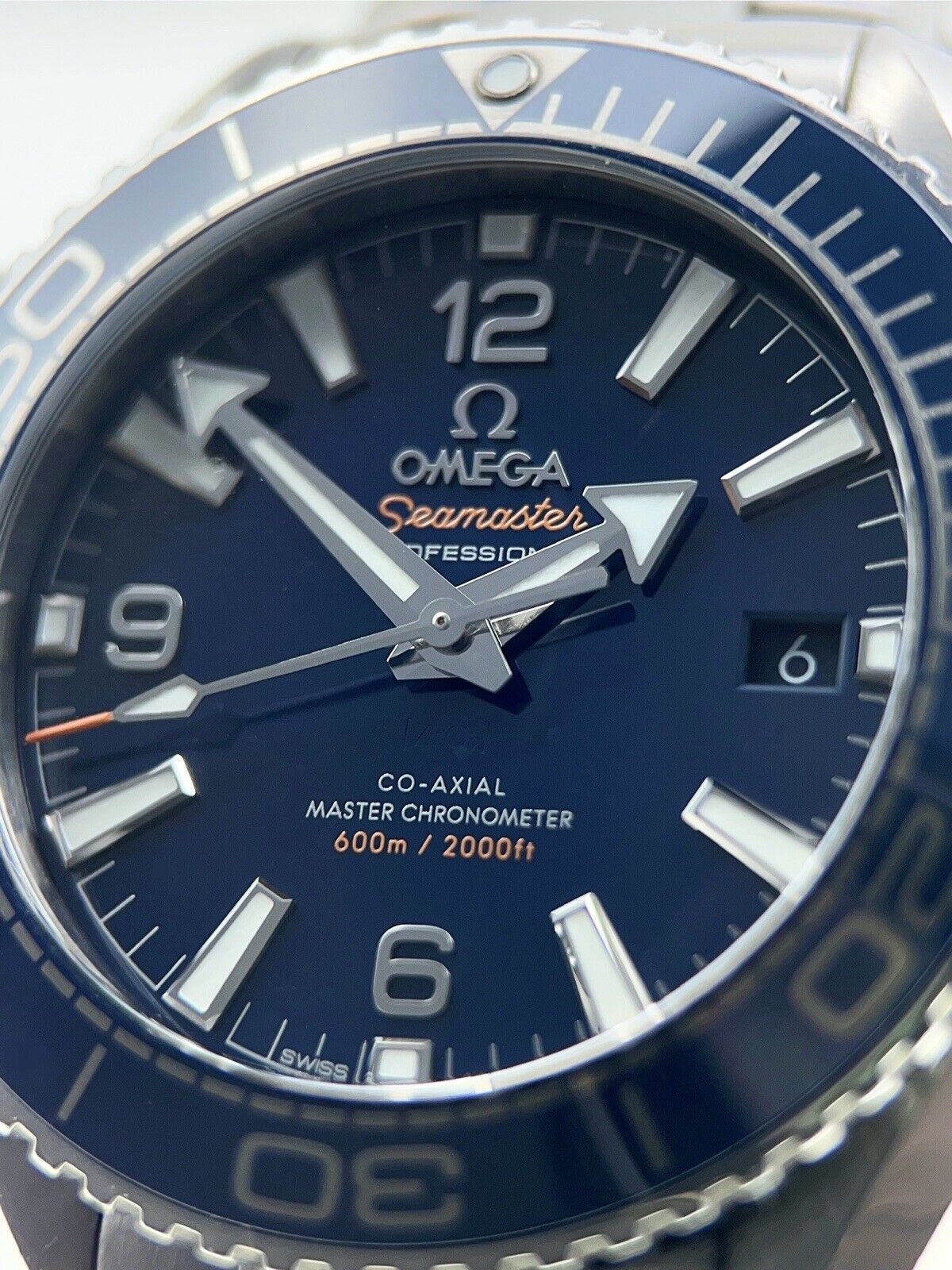 2021 OMEGA Seamaster Planet Ocean Blue Steel 40mm Mens Watch 215.33.40.20.03.001