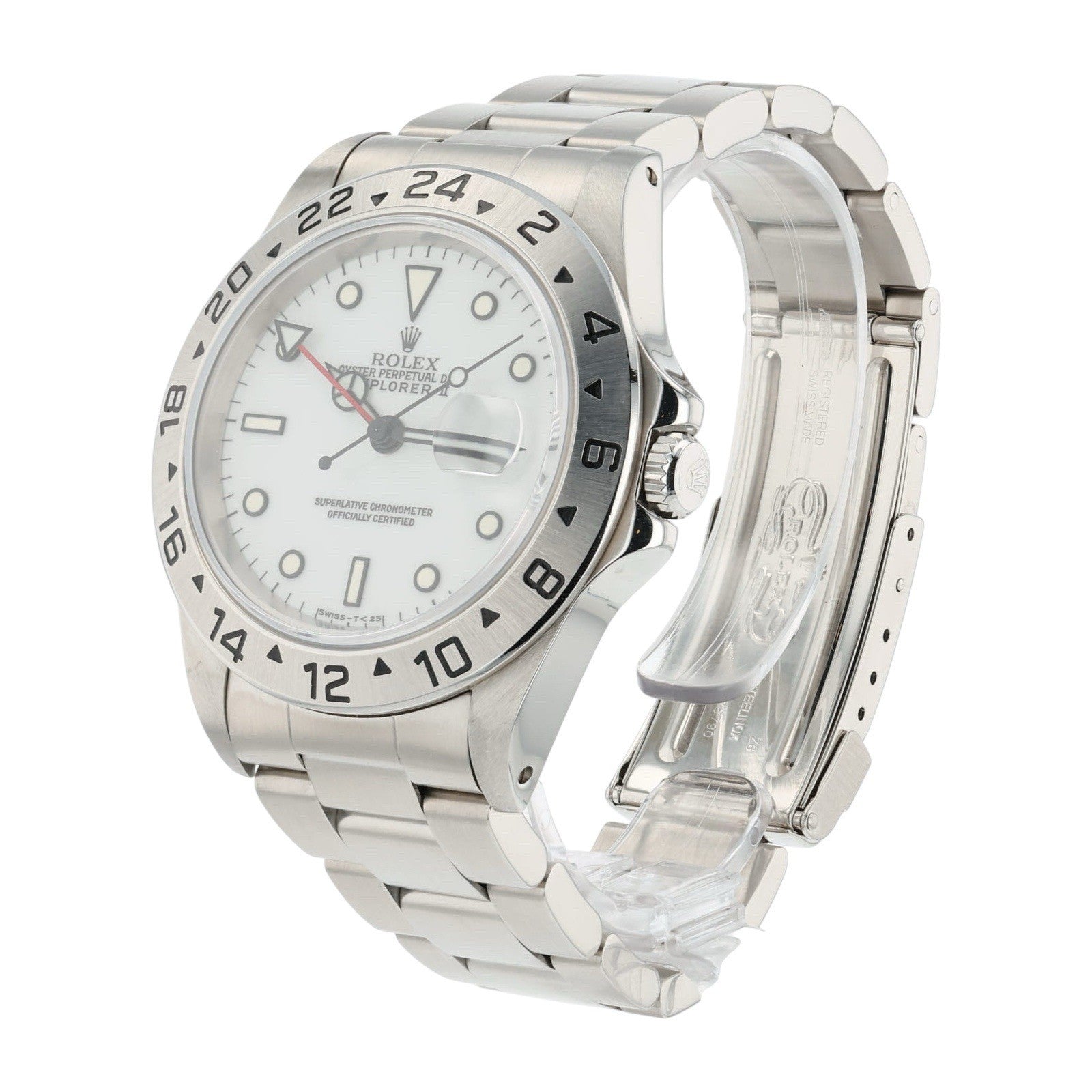Rolex Explorer II Stainless Steel White Dial 40mm Automatic Movement Mens 16570