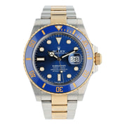 Rolex Submariner Date Gold & Steel Blue Dial 41mm Automatic Movement Mens 126613