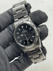 2001 Rolex Explorer 36mm 114270 Stainless Steel Men's Black Watch Swiss Made