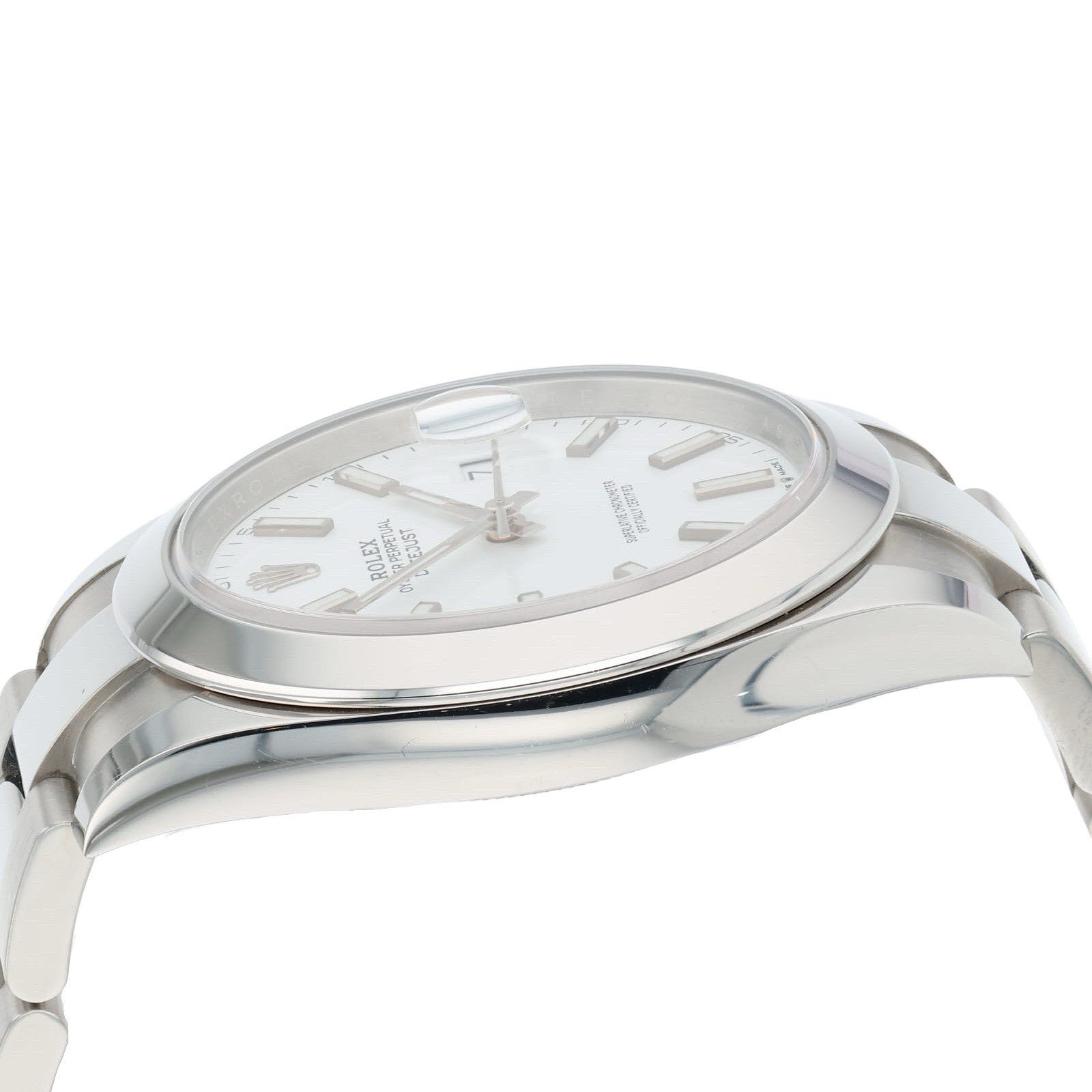 2025 Rolex Datejust 41 Stainless Steel White Dial 41mm Auto Mens Watch 126300