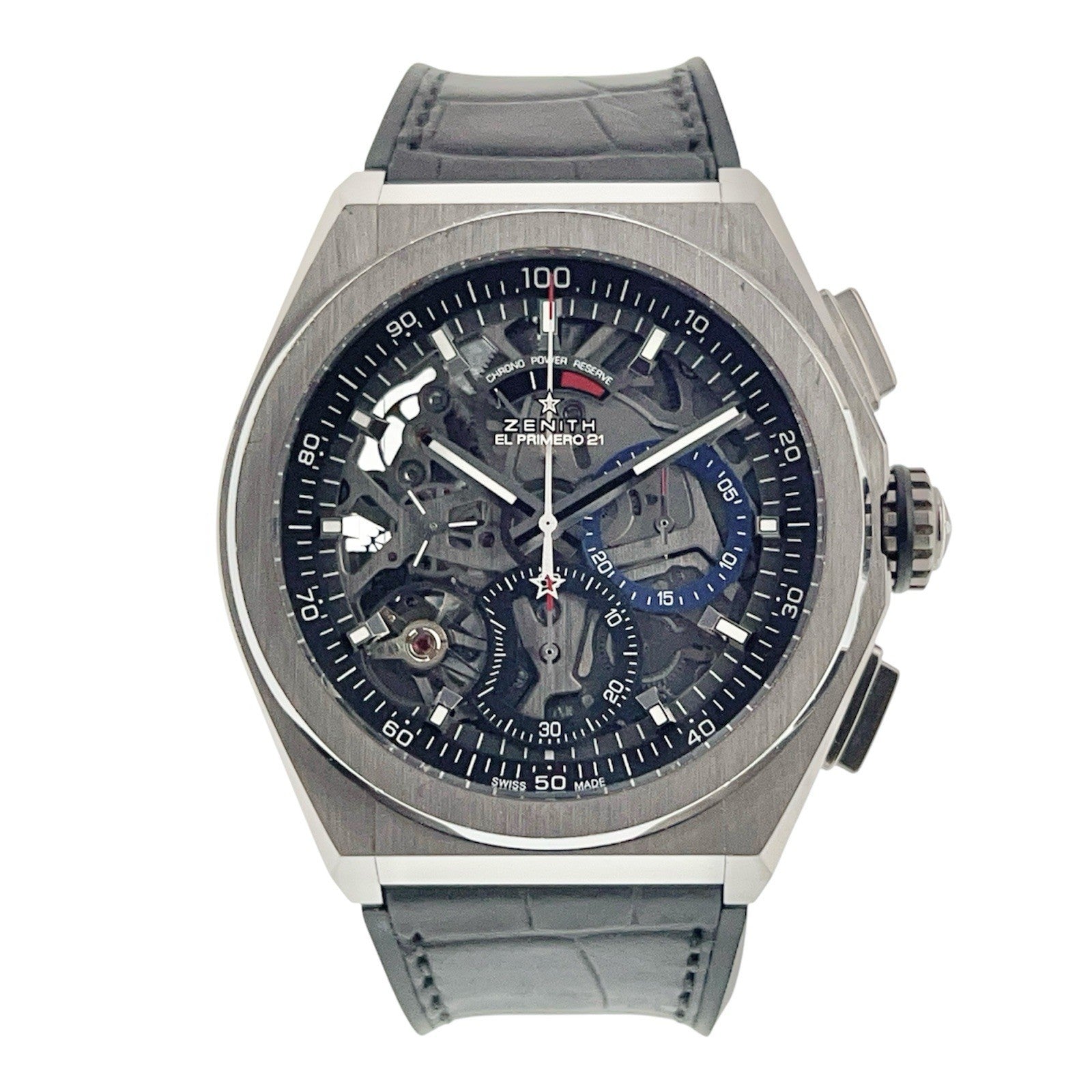 Zenith Defy El Primero Titanium Skeleton Dial 44mm Auto Mens Watch 95.9000.9004