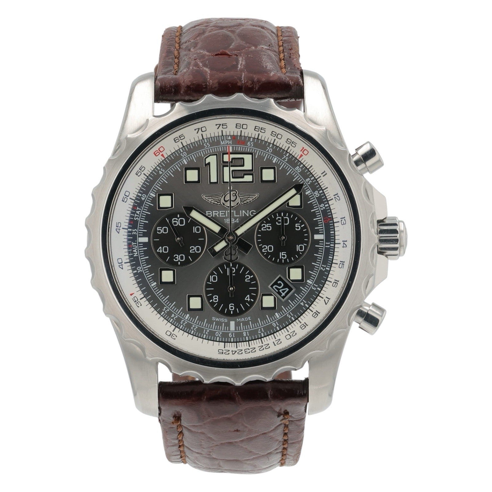 Breitling Chronospace Stainless Steel Silver Dial 47mm Automatic Men’s A23360