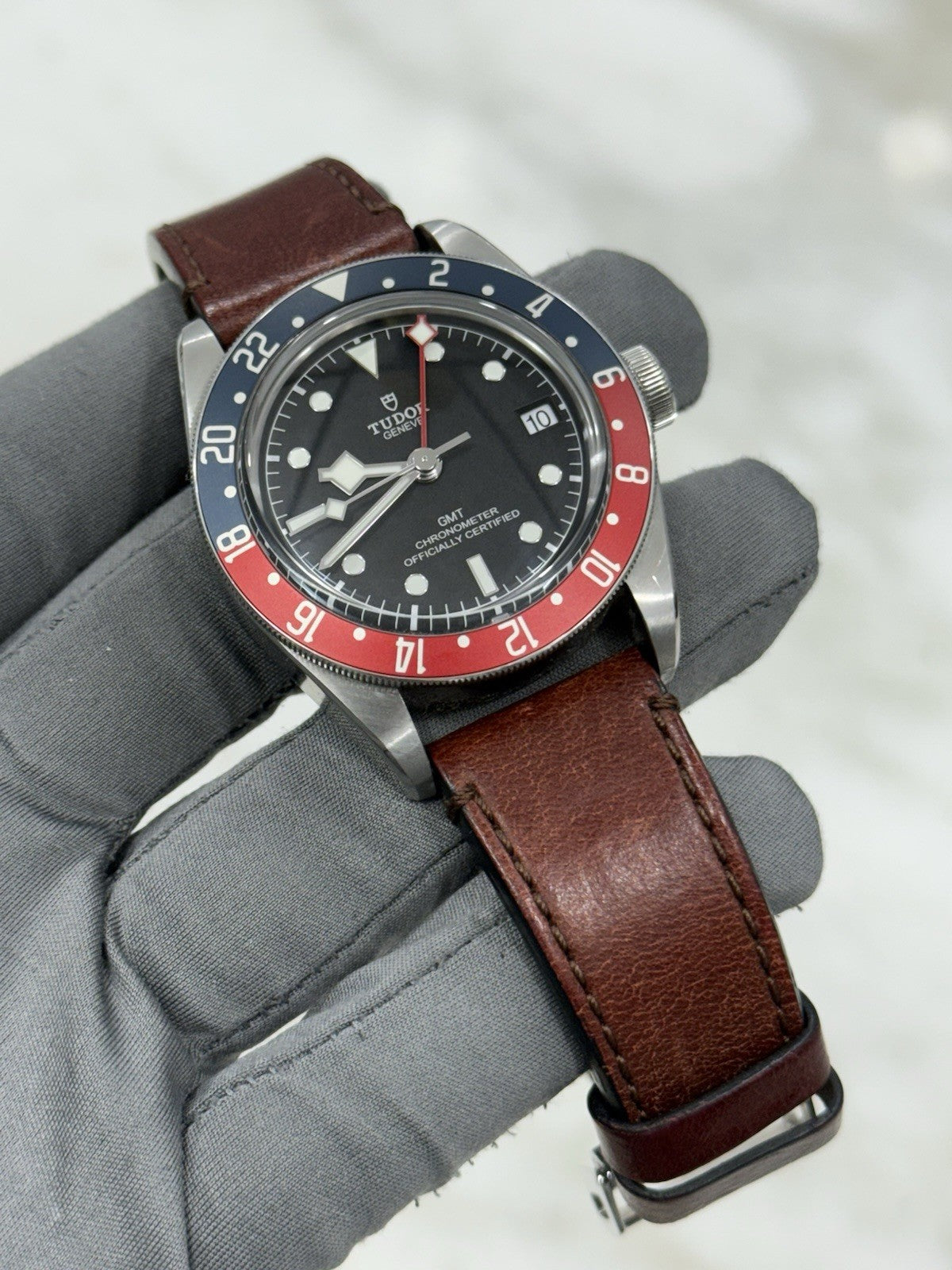 2021 Tudor Black Bay GMT Pepsi 41mm Stainless Steel Black Red Blue Date 79830RB