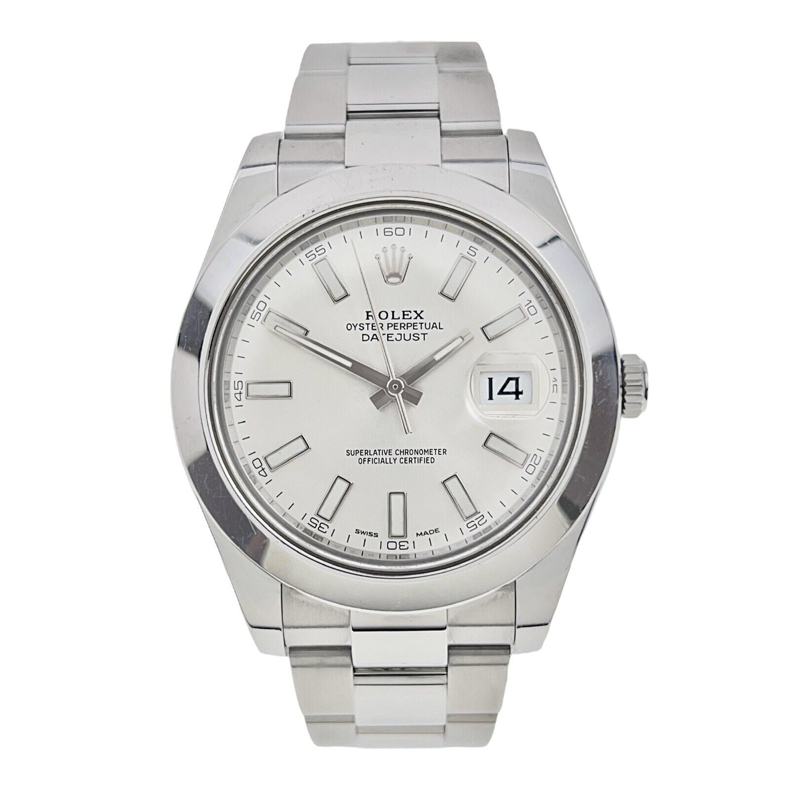 2015 Rolex Datejust II Steel 41mm Automatic Men’s Watch 116300 - Box/Papers