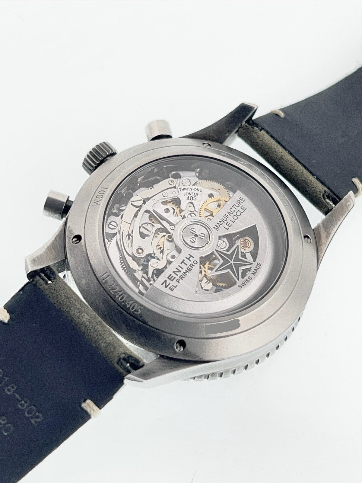 Zenith Pilot Flyback Stainless Steel Grey Dial 42mm Automatic Mens 11.2240.405