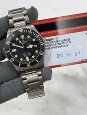 2017 Tudor Pelagos LHD Mens Black Watch 25610TNL Titanium Automatic Watch B/P