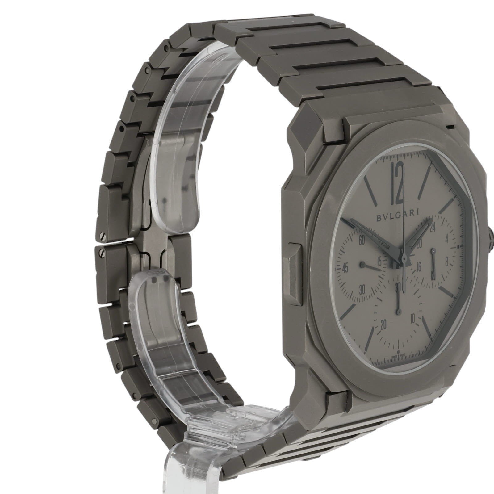 Bulgari Octo Finissimo Titanium Grey Dial 42mm Automatic Mens BGO 42 TXT CHGMT