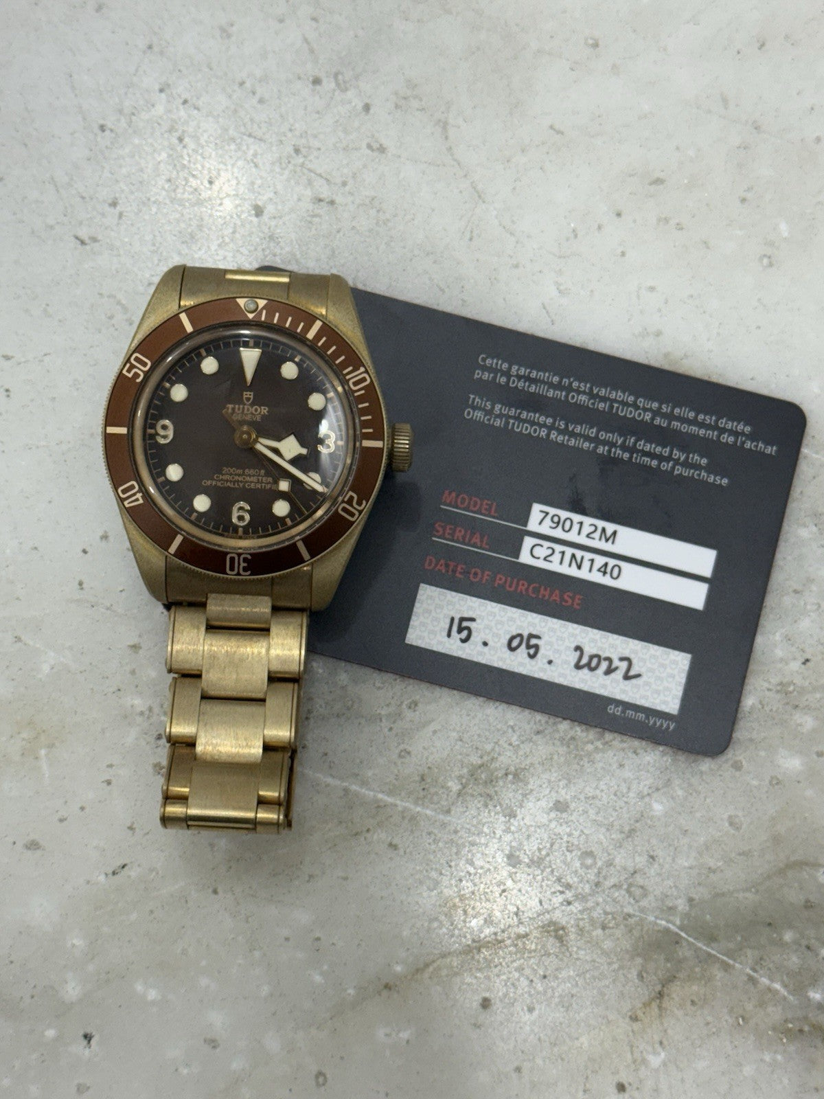 2022 Tudor Black Bay Fifty Eight Bronze 39mm Automatic Men’s Watch 79012M