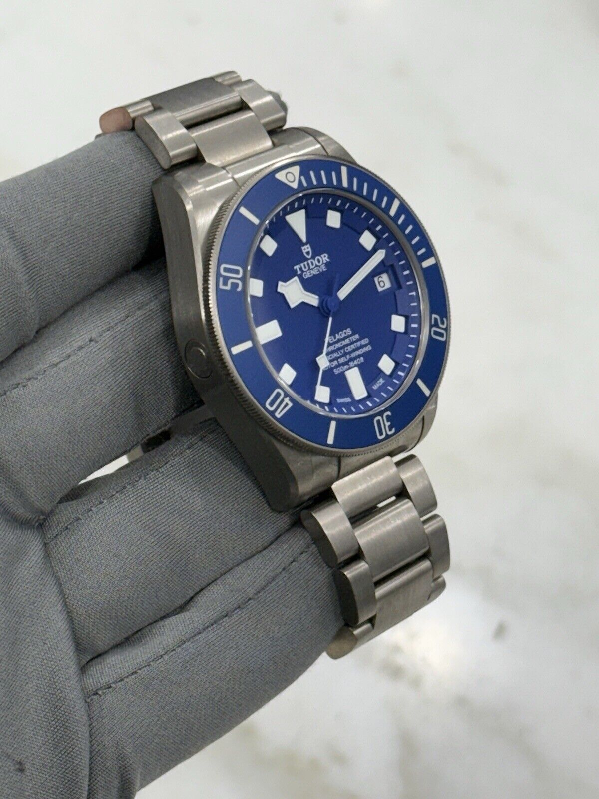2021 Tudor Pelagos BLUE Titanium 42mm 25600TB Automatic Dive Date Watch