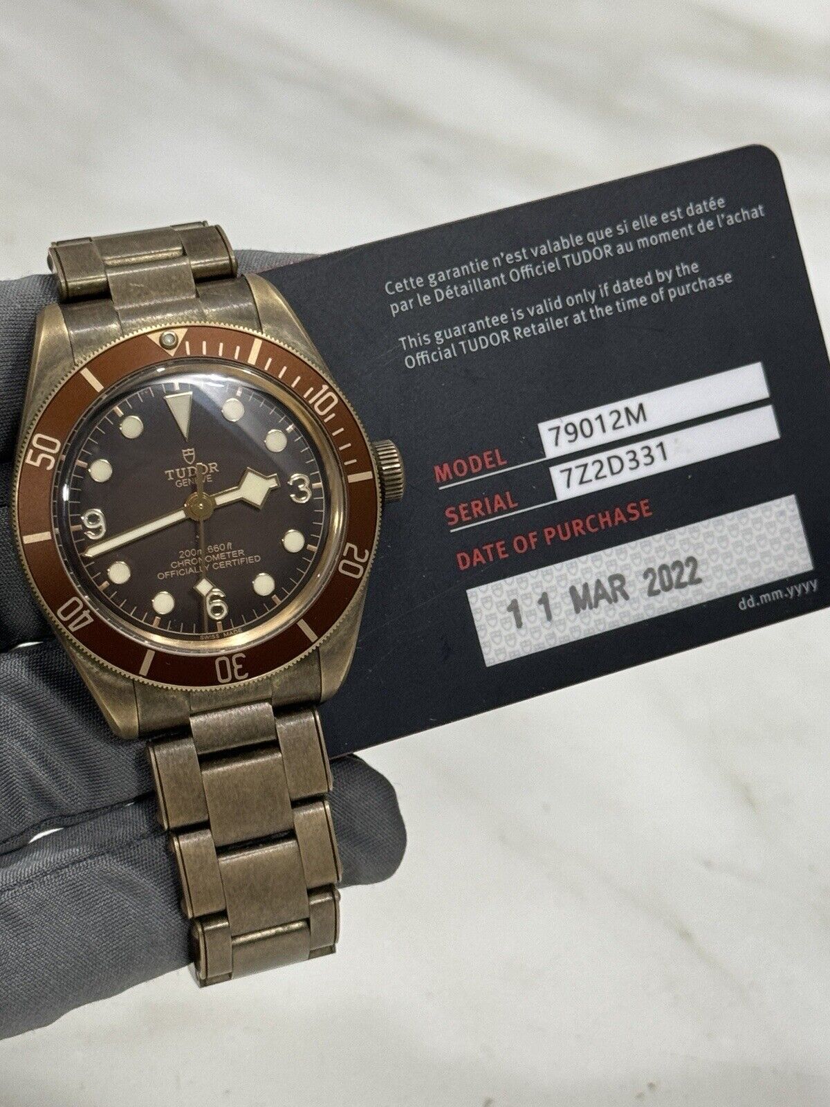 2022 Tudor Black Bay Fifty Eight Bronze 39mm Automatic Men’s Watch 79012M