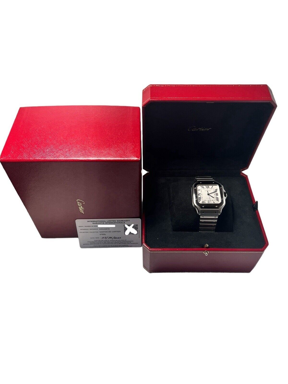 2020 Cartier Santos Large Stainless Steel Automatic Men’s Watch WSSA0018